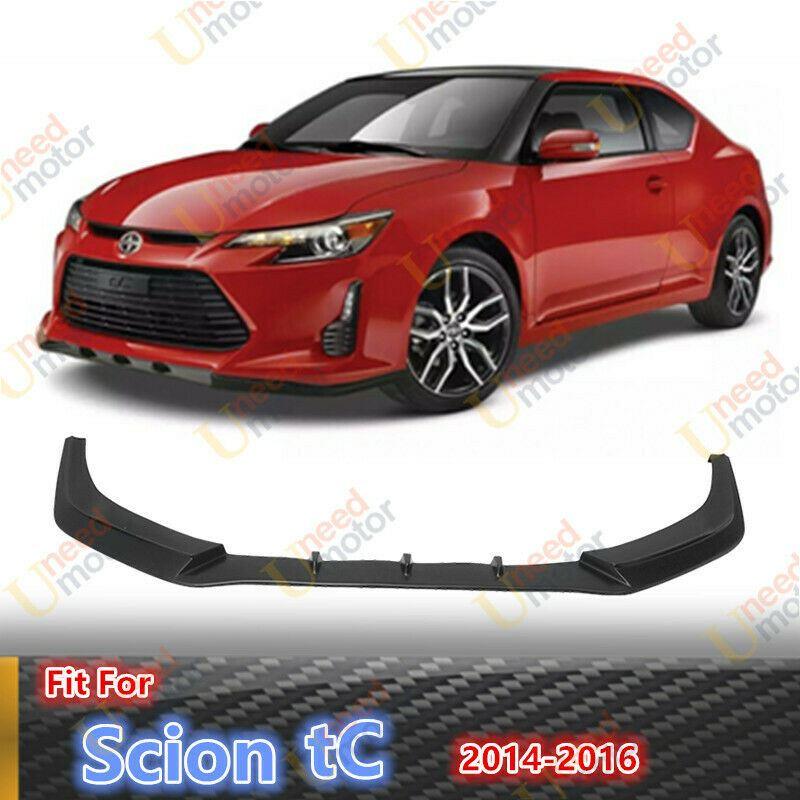 Fit 2014-2016 Scion TC All Model Black V3 Style Front Bumper Lip Spoiler - Image 6