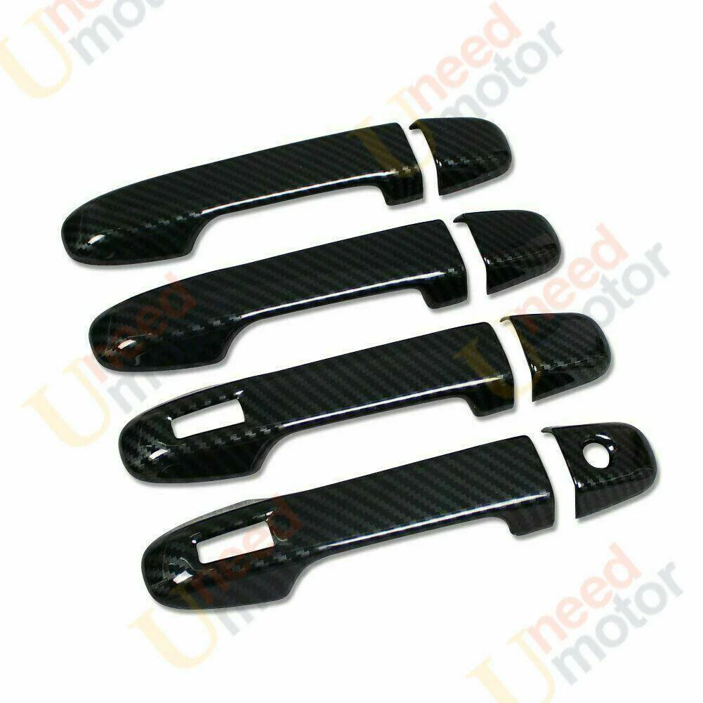 Fit 2011-2014 Scion xD Door Handle Cover Trim(Carbon Fiber Print, Smart Holes) - Image 2