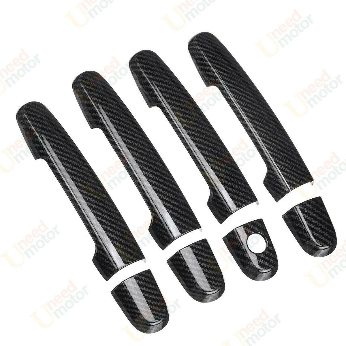 Fit 2011-2014 Scion xD Door Handle Cover Trim Molding (Carbon Fiber Print) - Image 5