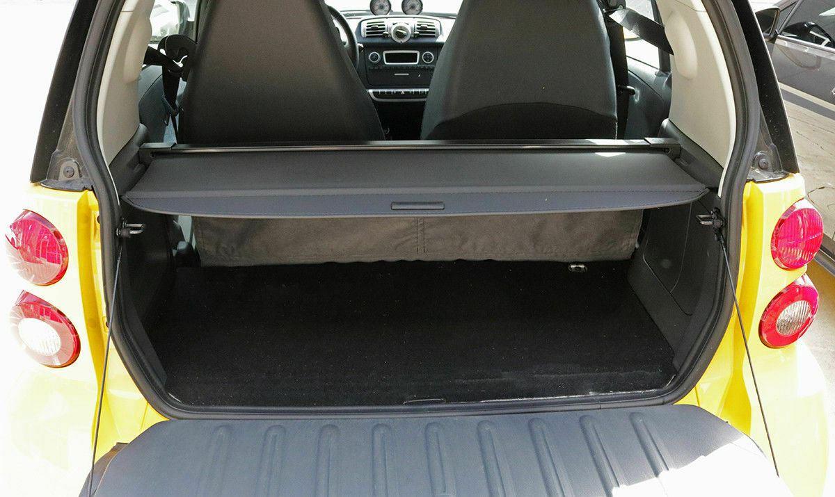 Fits 2015-2019 SMART Fortwo Rear Trunk Retractable Tonneau Cargo Cover (Black) - Image 4