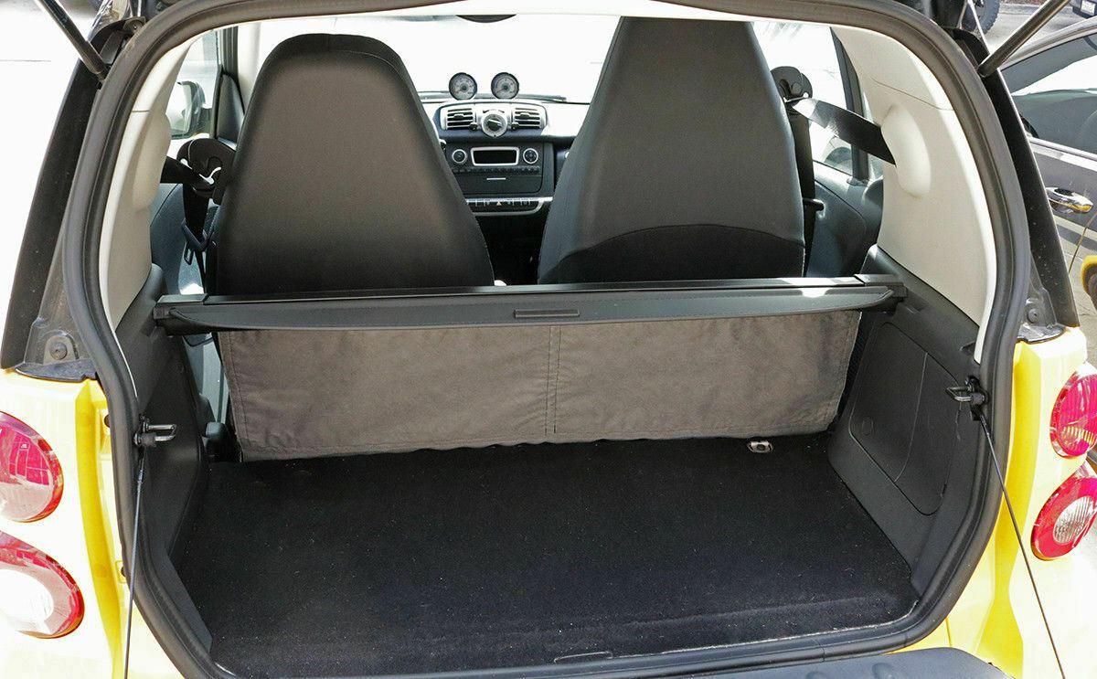 Fits 2015-2019 SMART Fortwo Rear Trunk Retractable Tonneau Cargo Cover (Black) - Image 9