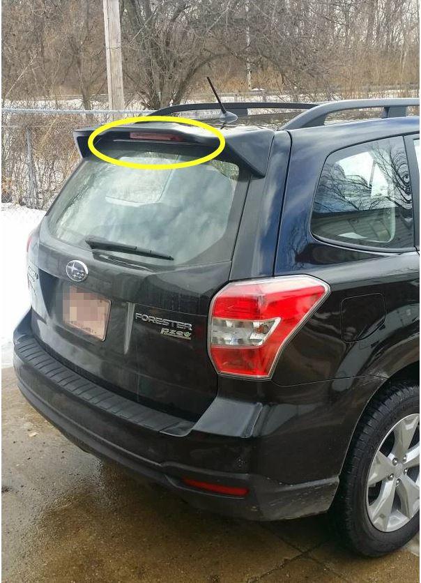 Fit 2014-2018 Subaru Forester OEM Style Roof Spoiler Wing (Unpainted / Matte Black) - Image 3