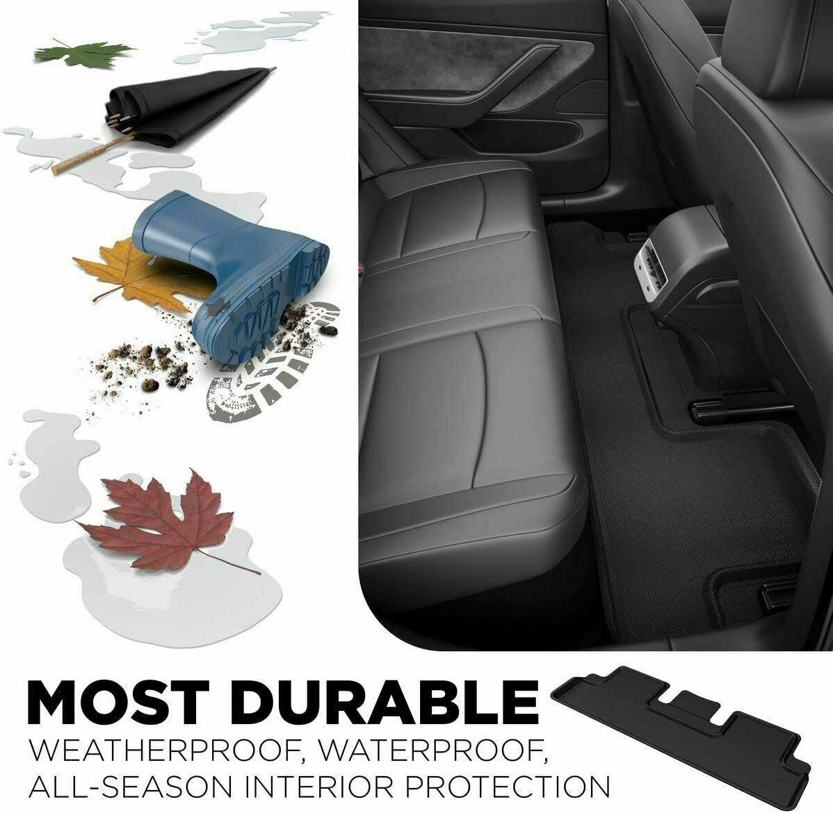 Fit 2017-2020 Tesla Model 3 Floor Mats Anti Spill Lazer Cut Floor Mats - Image 5