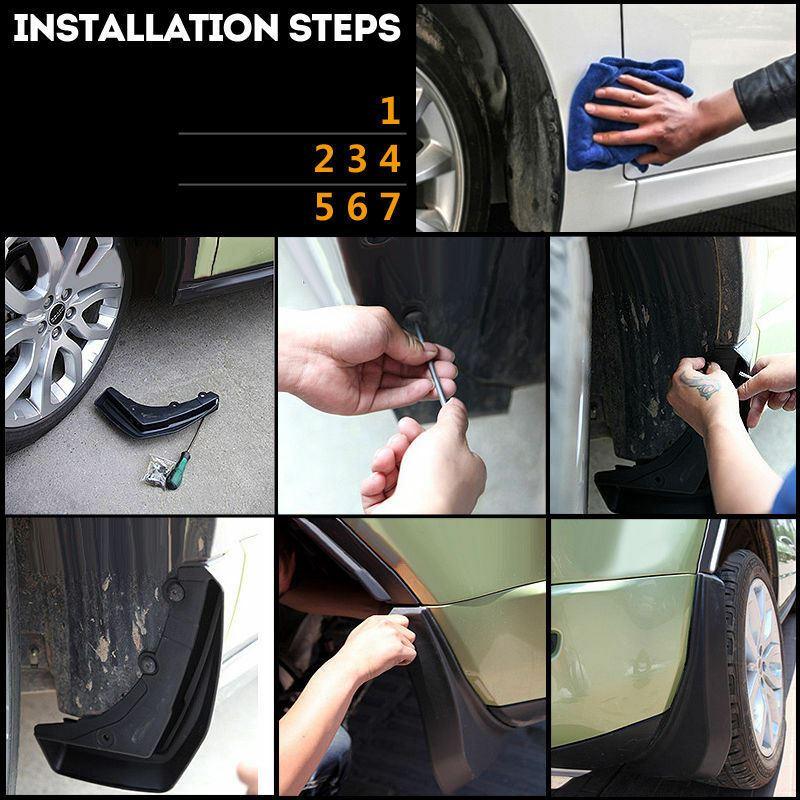 Fit 2018-2024 Toyota Camry LE Model Splash Guards 4 PCS Mud Flaps Guards Set - Image 4