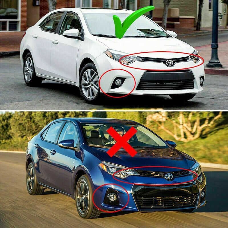 Fit 2014-2016 Toyota Corolla Base Model Front Bumper Lip Spoiler (Unpainted Matte Black) - Image 2