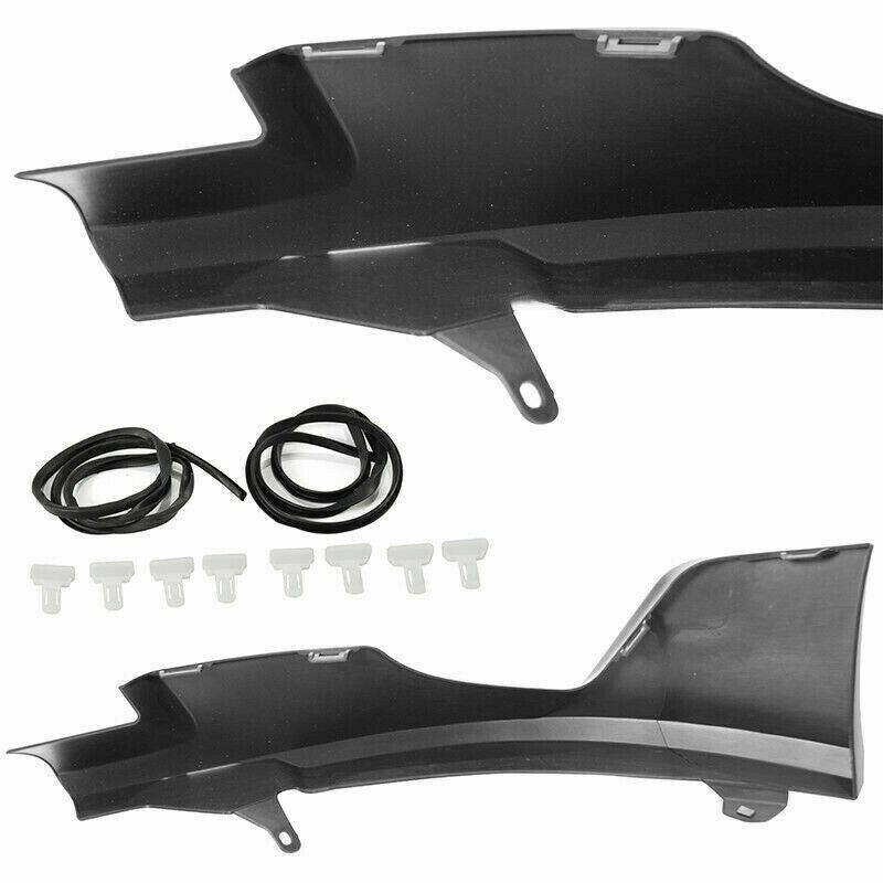 Fit 2014-2016 Toyota Corolla Base Model Front Bumper Lip Spoiler (Unpainted Matte Black) - Image 4