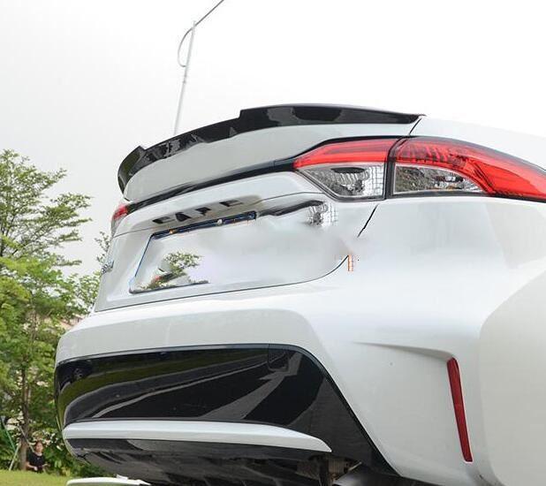 Fit 2020-2021 Toyota Corolla Rear Tail Trunk Spoiler Wing (Unpainted / Matte Black) - Image 2