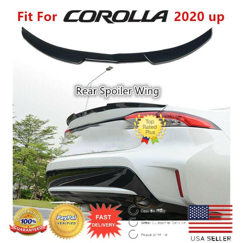 Fit 2020-2021 Toyota Corolla Rear Tail Trunk Spoiler Wing (Unpainted / Matte Black) - Image 6