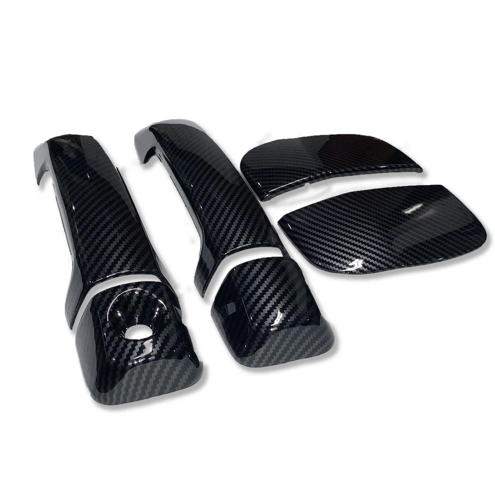 Fit 2007-2021 Toyota Tundra DOUBLE CAP Door Handle Covers Trim (Carbon Fiber Print, 2-door) - Image 4