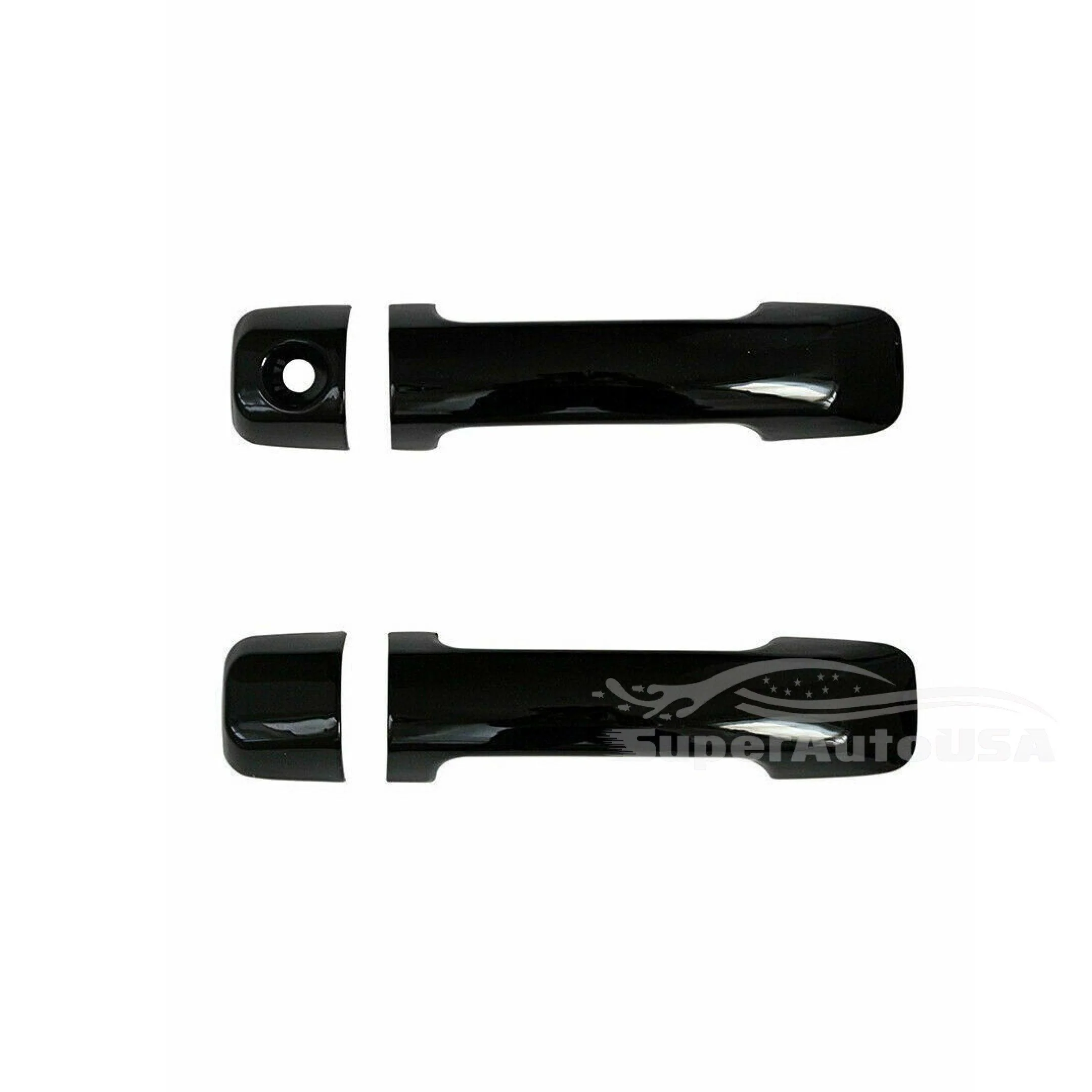 Fit 2007-2021 Toyota Tundra Door Handle Covers Trim (Gloss Black, 4-door) - Image 3