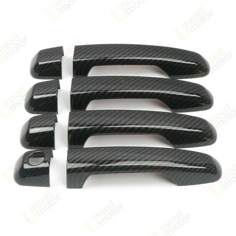 Fit 2007-2021 Toyota Tundra Door Handle Covers Trim (Carbon Fiber Print)