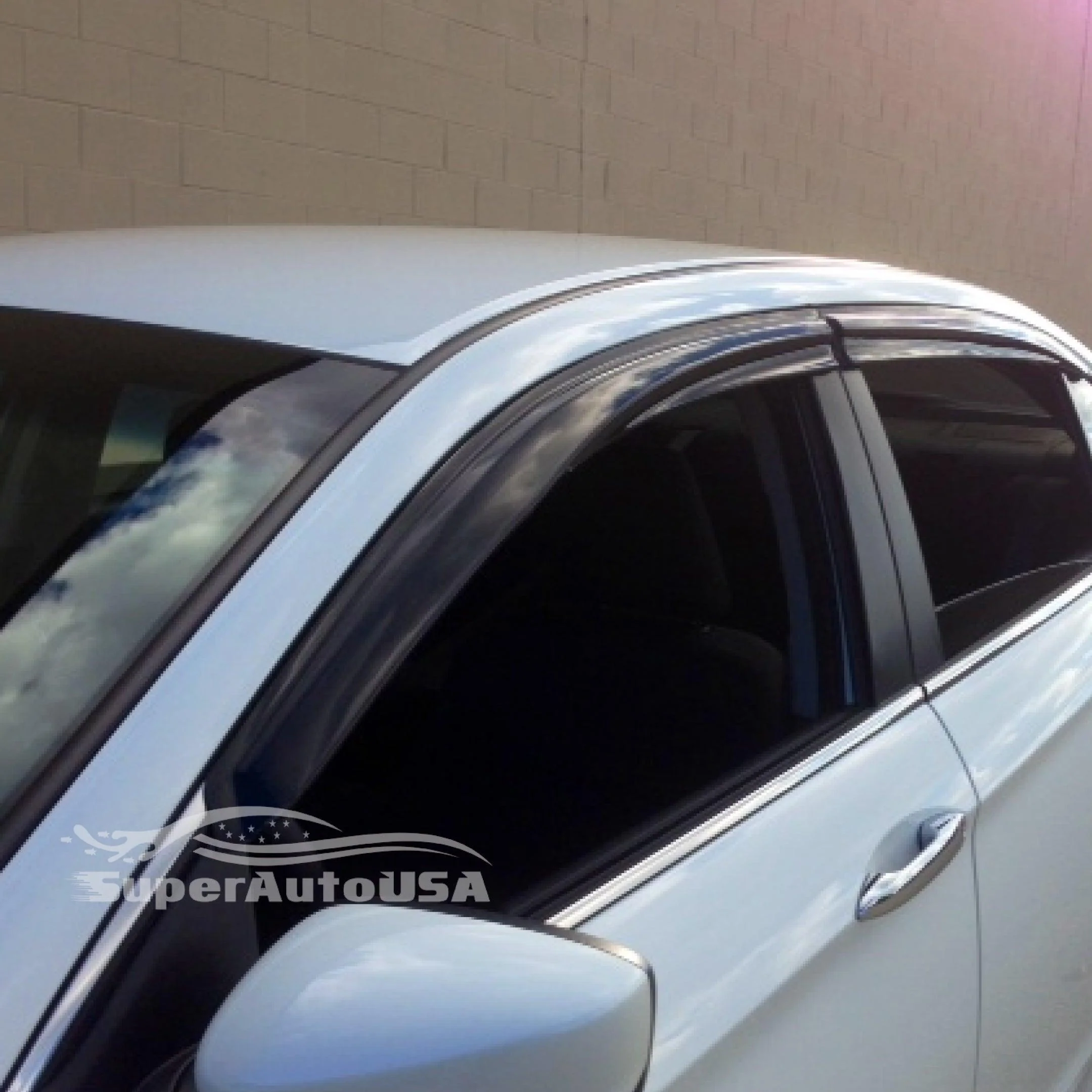 Fit 2007-2011 Honda CRV 3D Mugen Style Vent Window Visors Rain Sun Wind Guards Shade Deflectors - Image 3