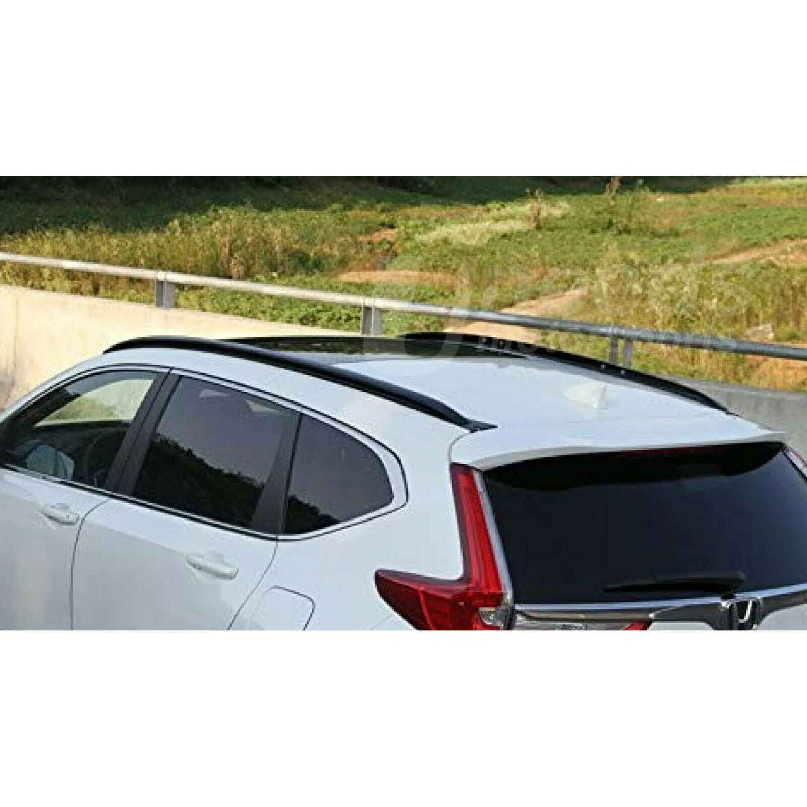 Fit 2012-2016 Honda CRV CR-V Black Silver Roof Rack Side Rail Bar Cross Bar Set - Image 3