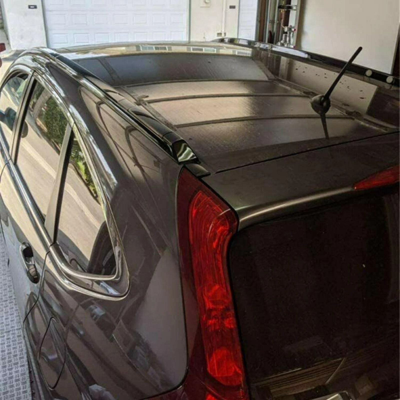 Fit 2012-2016 Honda CRV CR-V Black Silver Roof Rack Side Rail Bar Cross Bar Set - Image 4