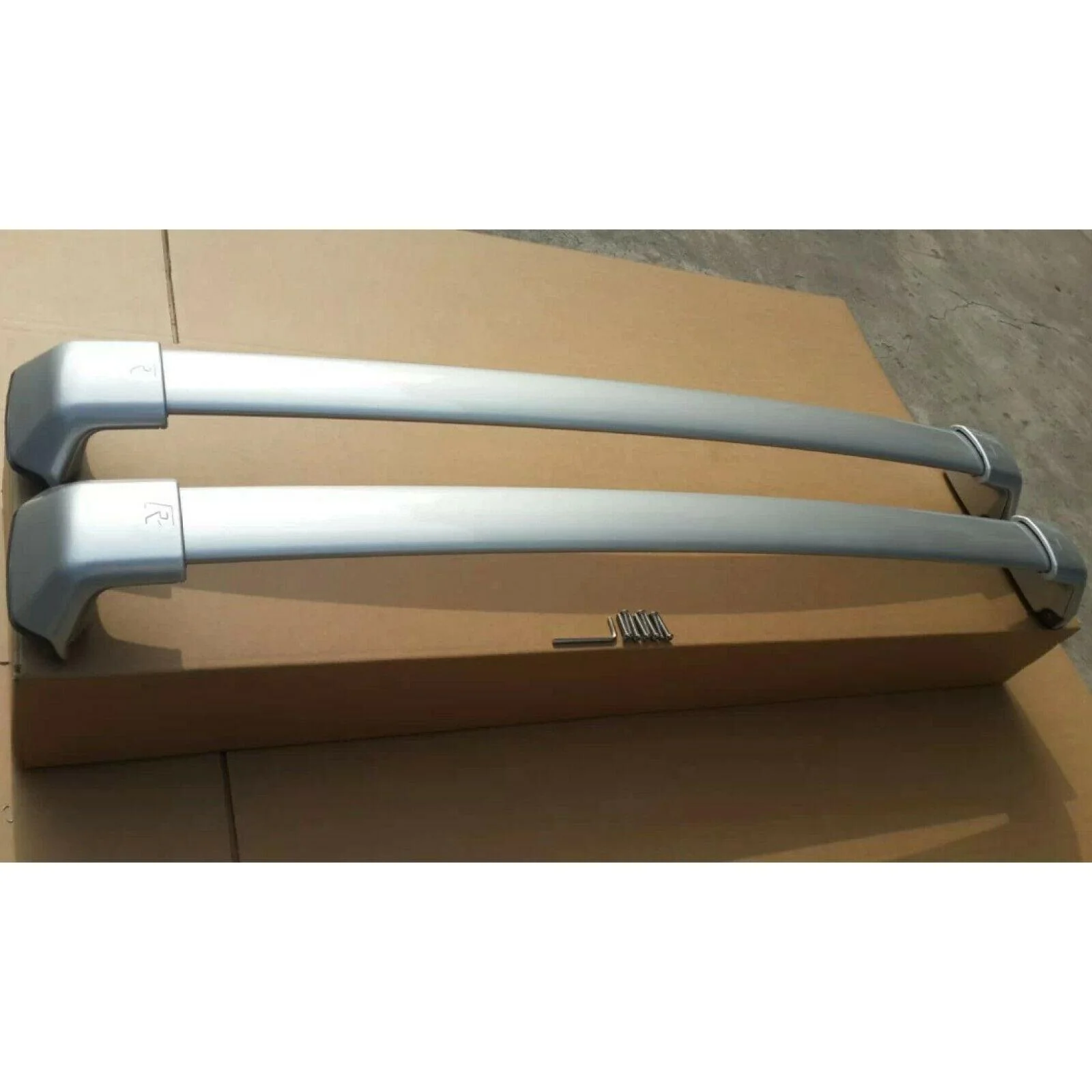 Fit 2012-2016 Honda CRV CR-V Black Silver Roof Rack Side Rail Bar Cross Bar Set - Image 9