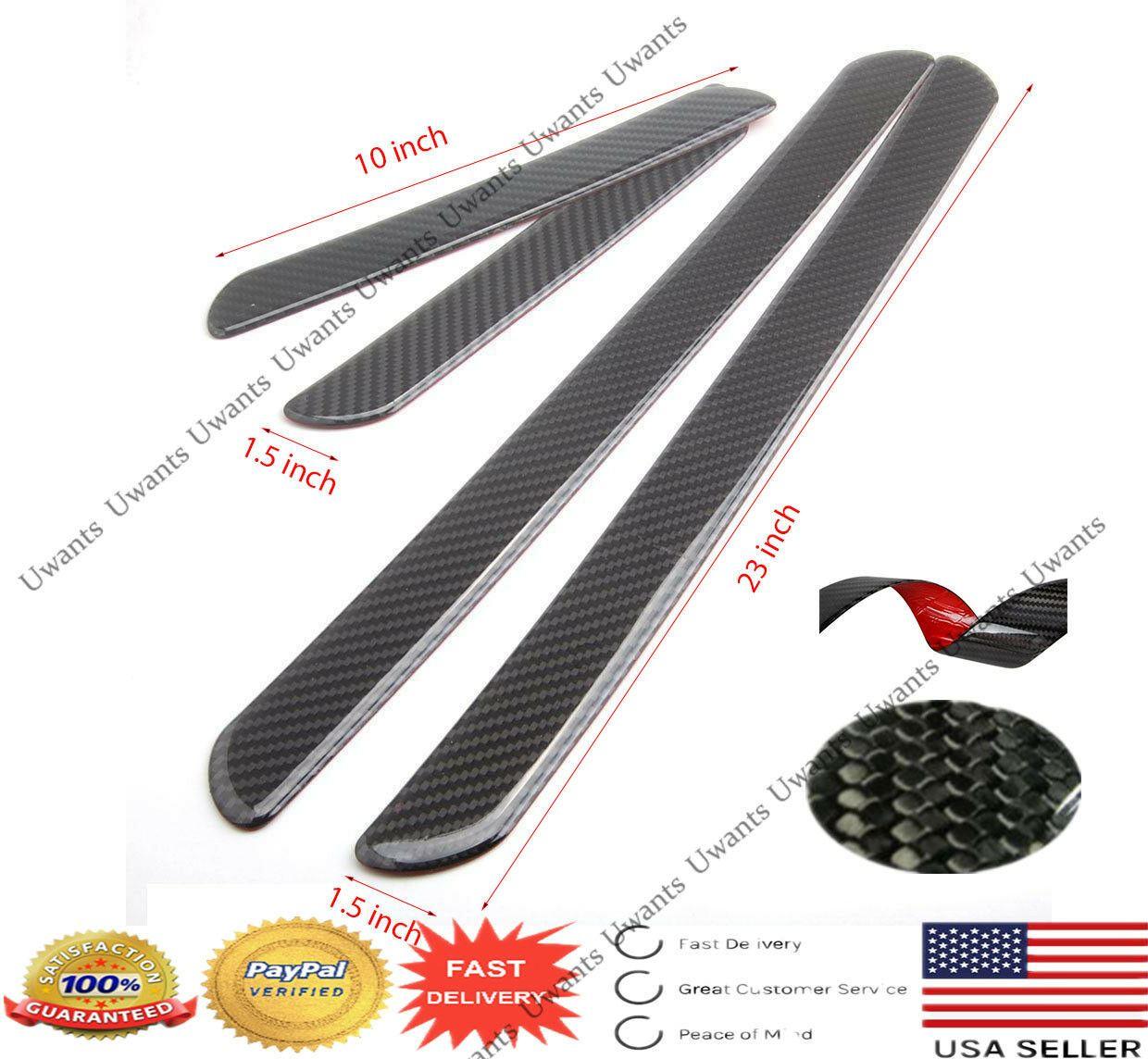 Fit iM iQ CHR Scuff Plate Door Sill Panel Step Protector Kit (Carbon Fiber Print) - Image 8