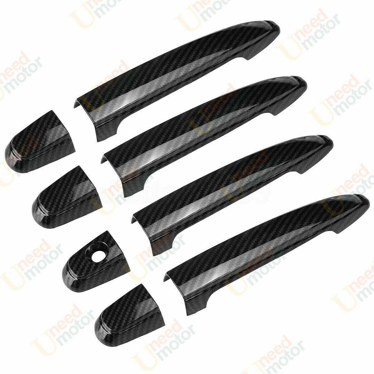 Fit 2004-2009 Lexus RX330 RX350 Door Handle Cover Trim (Carbon Fiber Print)