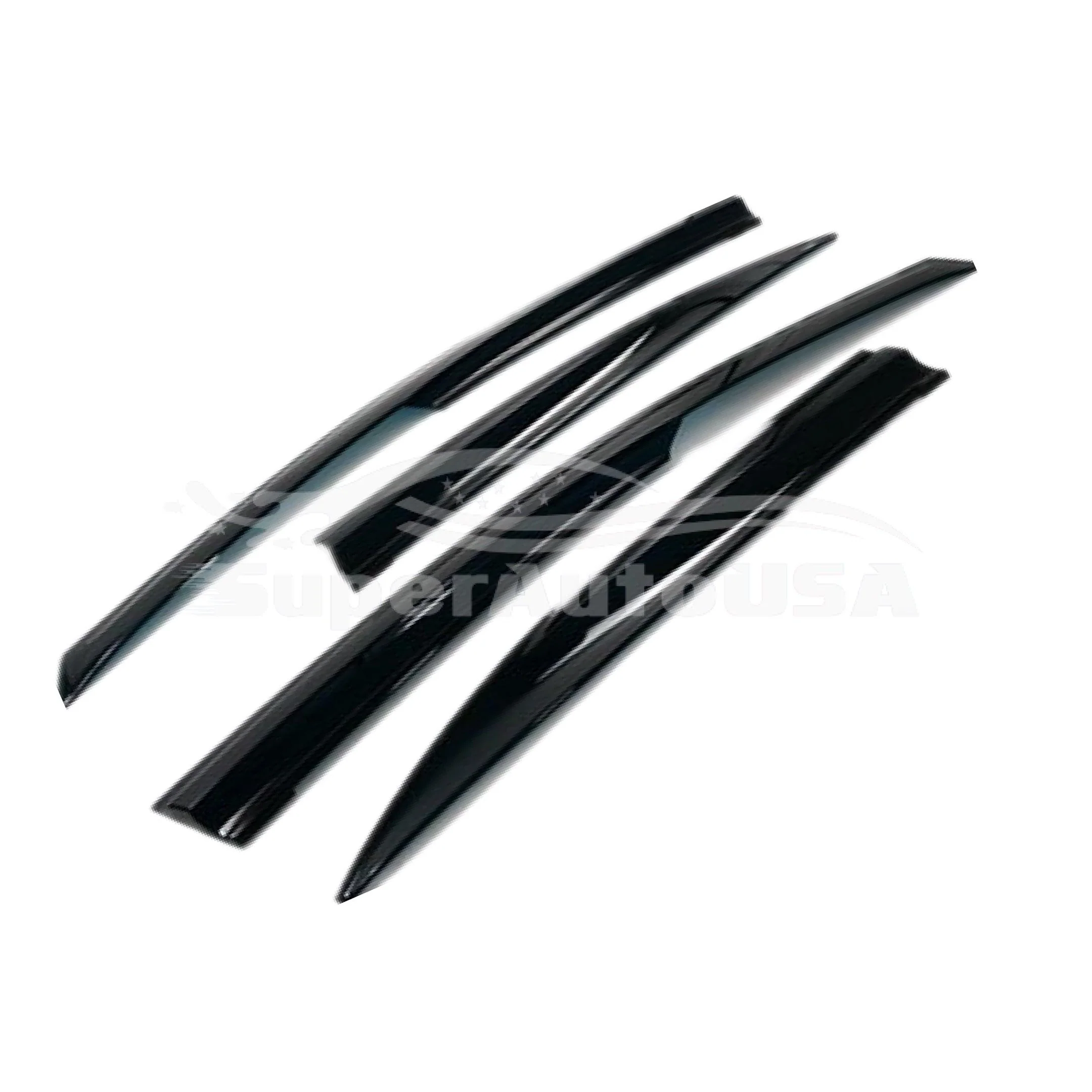 Fit 2016-2023 Nissan Maxima 3D MUGEN Style Vent Window Visors Rain Sun Wind Guards Shade Deflectors - Image 5