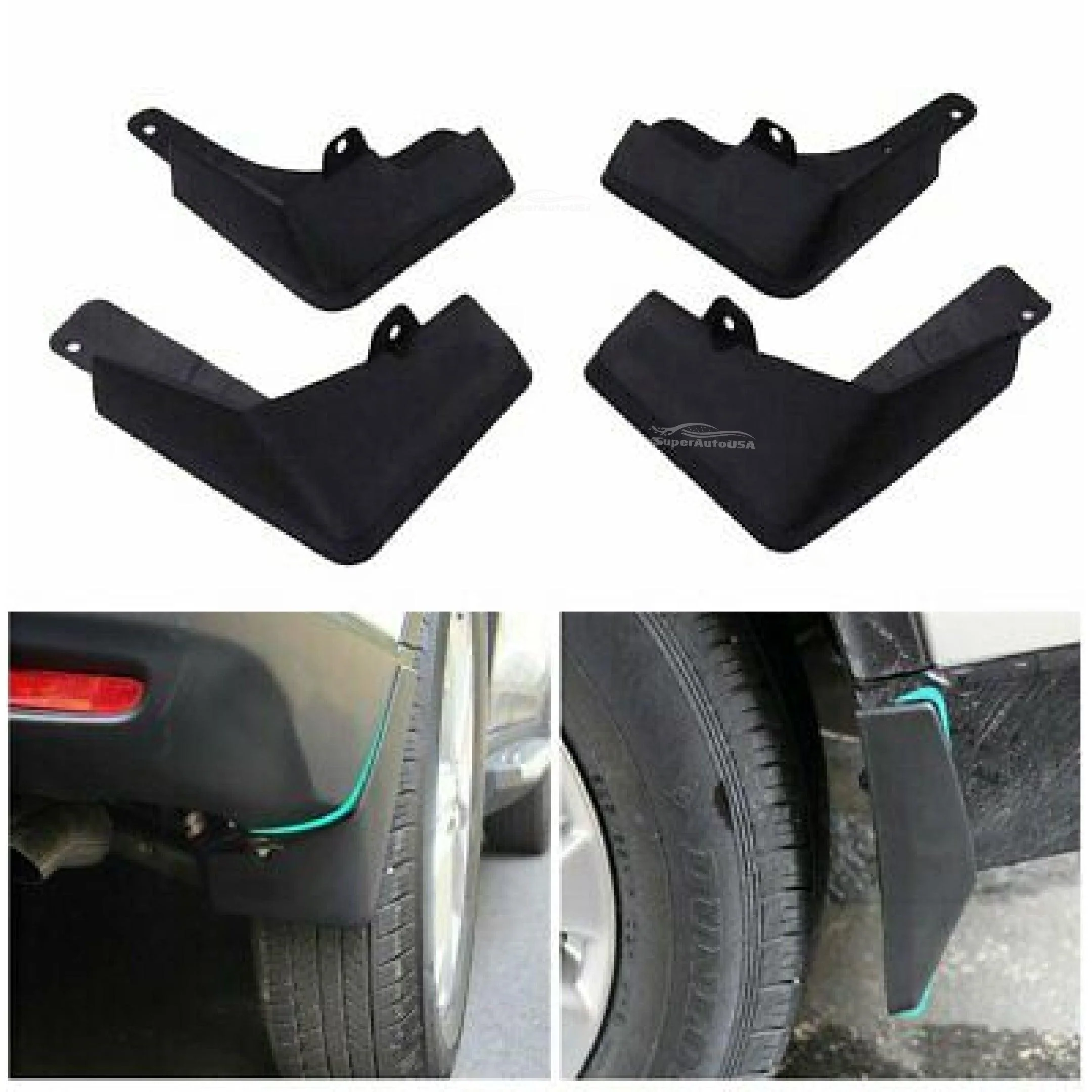 Fit 2014-2020 Nissan Rogue 4Pc Mud Flaps Splash Guard Fender Mudguard Kit - Image 3
