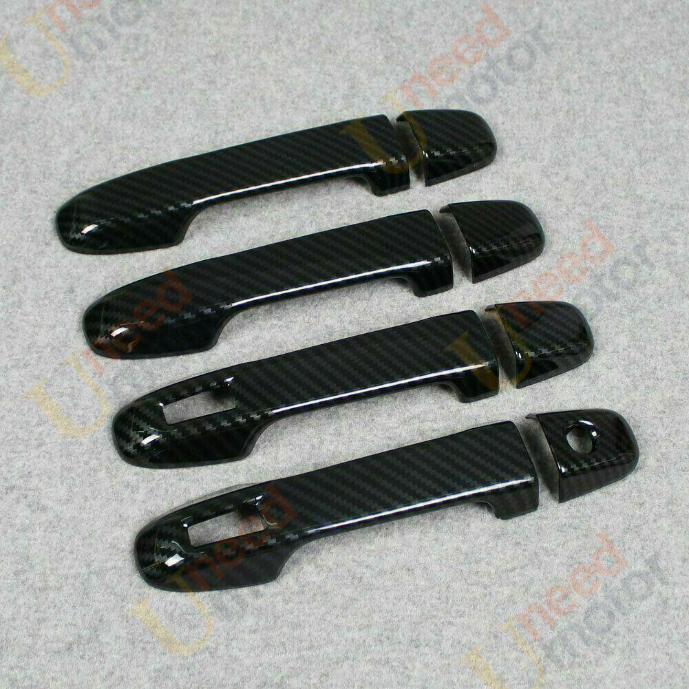 Fit Subaru 2018-2020 XV Crosstrek Door Handle Cover Trim (Carbon Fiber Print, Smart Holes) - Image 2