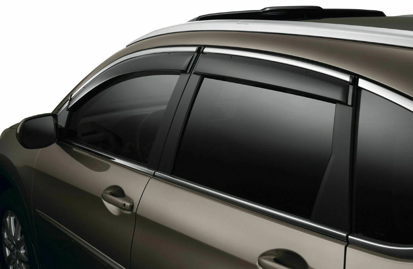 Fit 2019-2024 Subaru Forester Clip-On Chrome Trim Vent Window Visors Rain Sun Wind Guards Shade Deflectors - Image 3