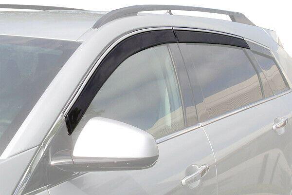 Fit 2019-2024 Subaru Forester Clip-On Chrome Trim Vent Window Visors Rain Sun Wind Guards Shade Deflectors - Image 4