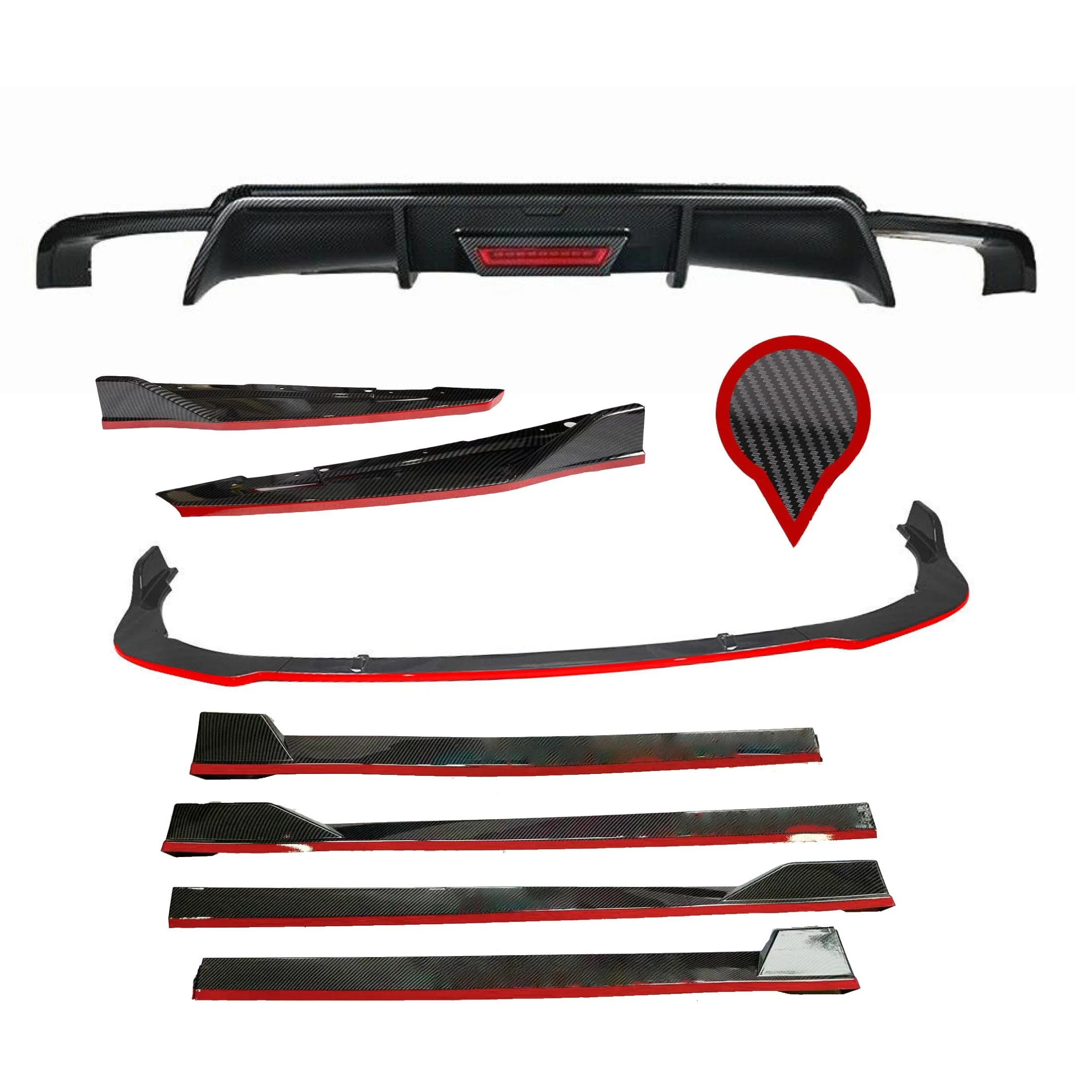 For Full Body Kit Set 4-iN-1 -LED Light Fits Toyota Camry 2018-2024 - Image 12