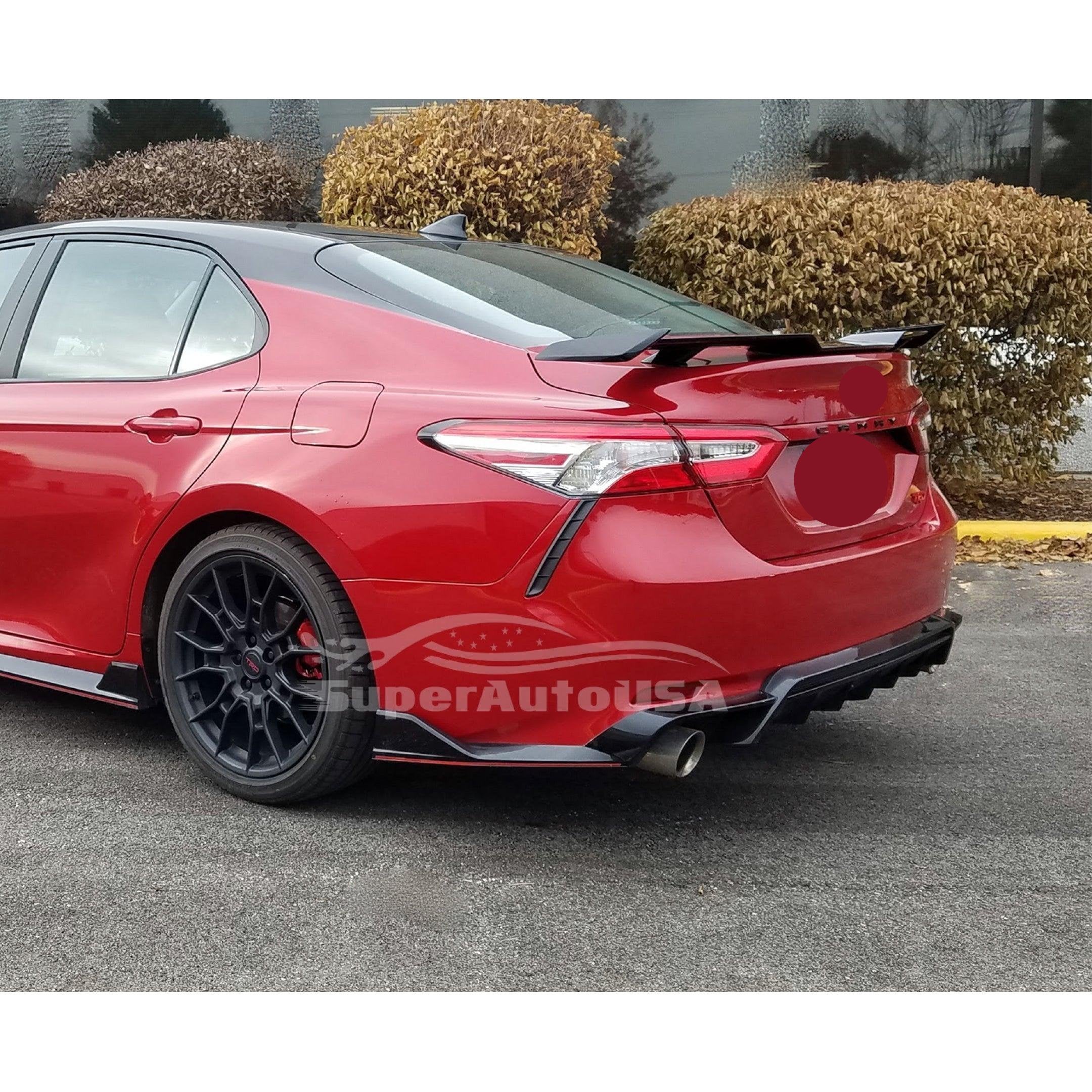 Fits 2018-2024 Toyota Camry TRD Style Rear Splitters Corners (4 Color Choices) - Image 3