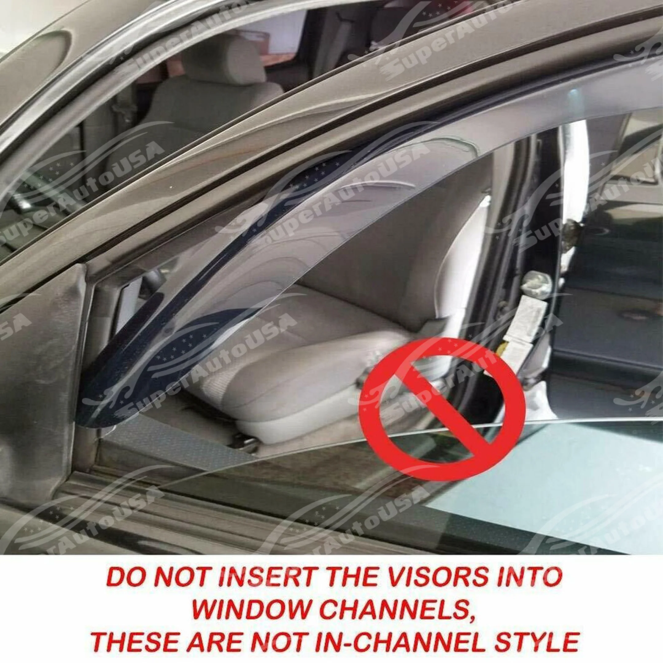 Fit Toyota Corolla 2014-2019 Tinted Window Visor Rain Sun Guards Vent Deflectors - Image 10