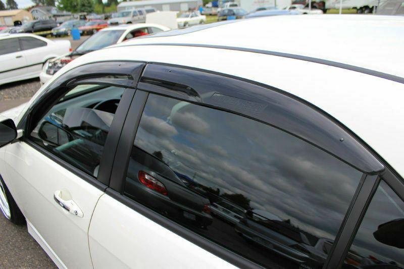 Fit 2020-2024 Toyota Corolla Sedan 3D Mugen Style Vent Window Visors Rain Sun Wind Guards Shade Deflectors - Image 3
