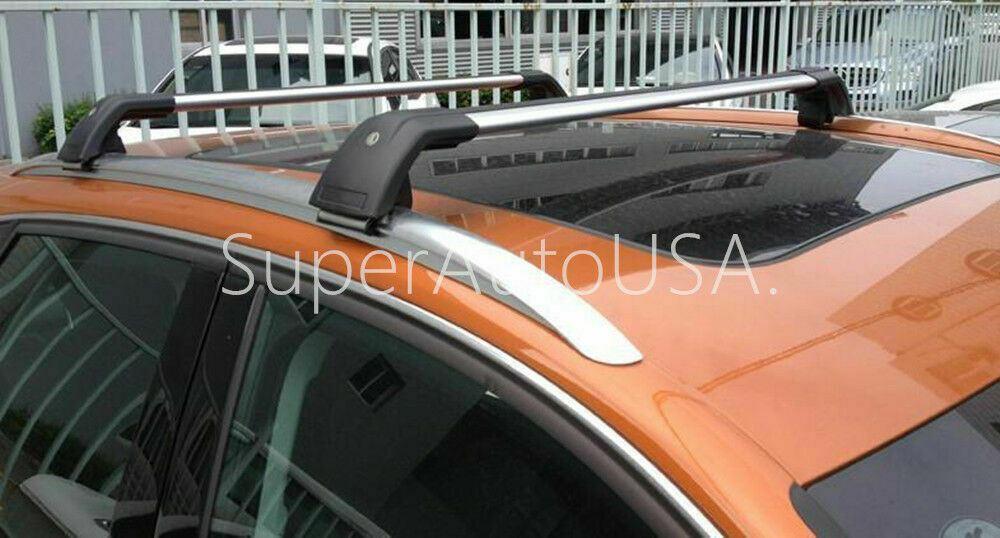 Fit 2019-2020 Toyota RAV4 Baggage Luggage Black&Silver Tap Roof Rack Cross Bar - Image 5
