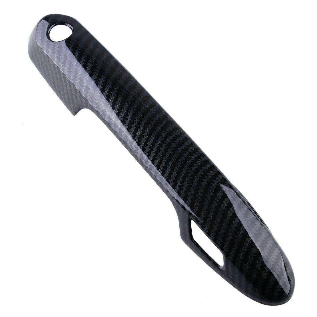 Fit 2019-2022  TOYOTA RAV4 Car Side Door Handle Cover Trim (Carbon Fiber Print, Smart Holes) - Image 10