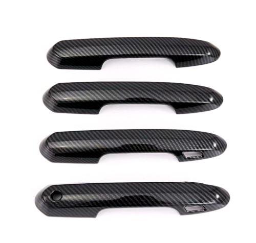 Fit 2019-2022  TOYOTA RAV4 Car Side Door Handle Cover Trim (Carbon Fiber Print, Smart Holes) - Image 7
