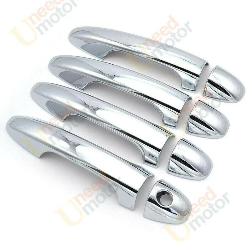 Fit 2004-2010 Toyota Sienna Door Handle Cover Trims (Mirror Chrome) - Image 4