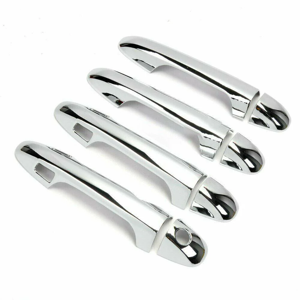 Fit 2016-2021 Toyota Tacoma Door Handle Cover (Mirror Chrome, Smart Holes) - Image 5