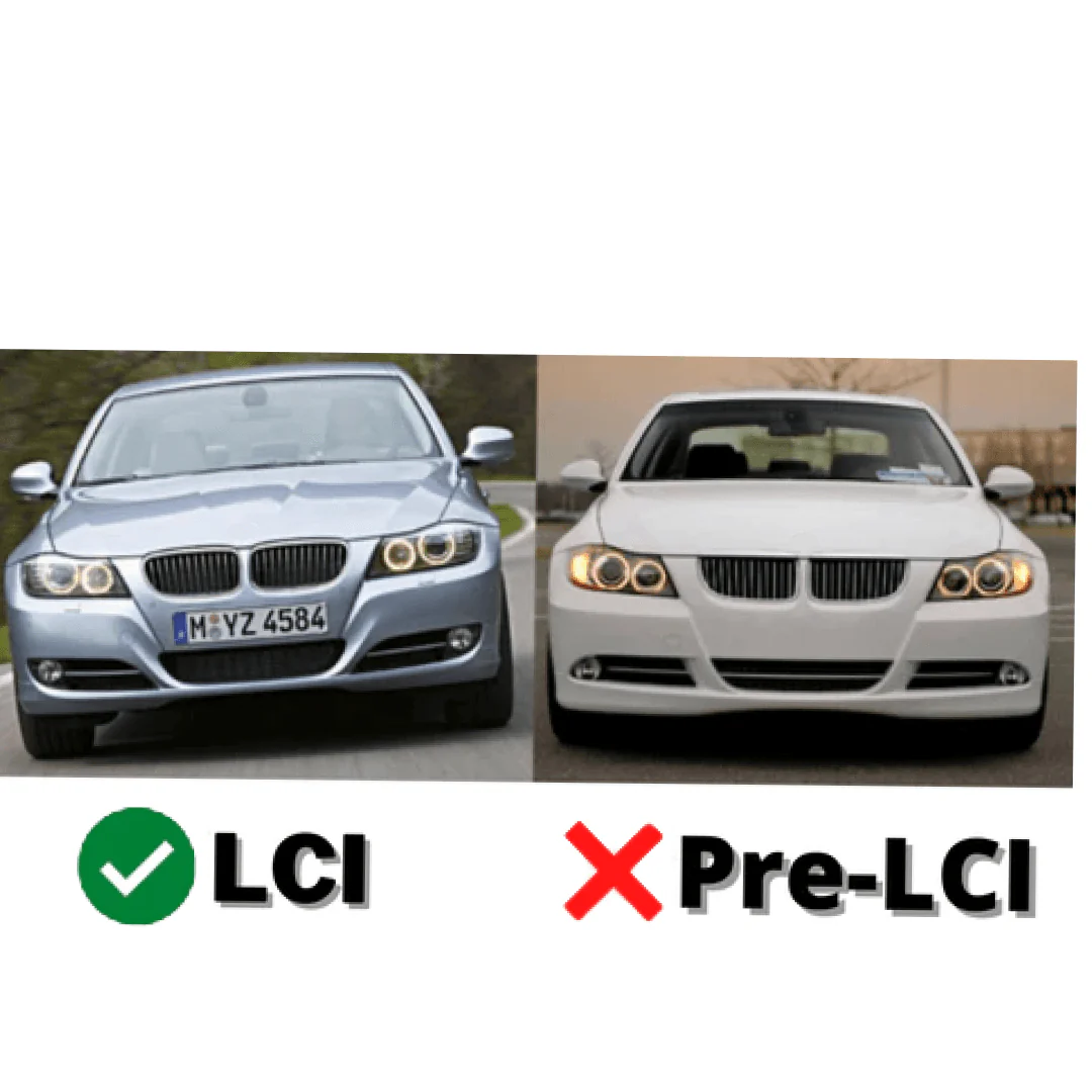Fits 05-08 BMW E90 3-Series 4Dr Sedan Gloss Black OE Style Front Lip Splitters - Image 4