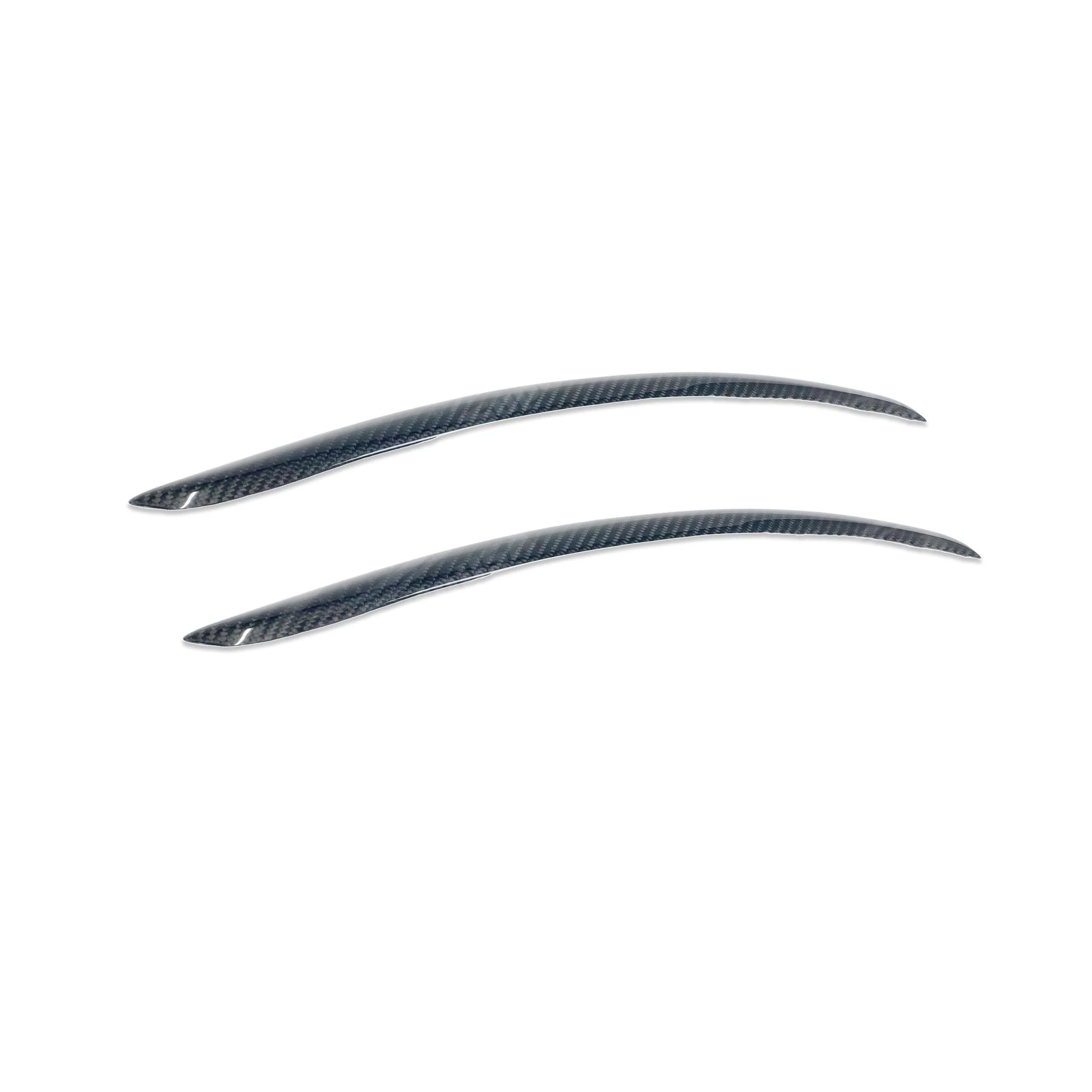 Fits 06-12 BMW E92 E93 3 Series Eyelid Eyebrow 2 Pc Trim Cover Real Carbon Fiber - Image 5