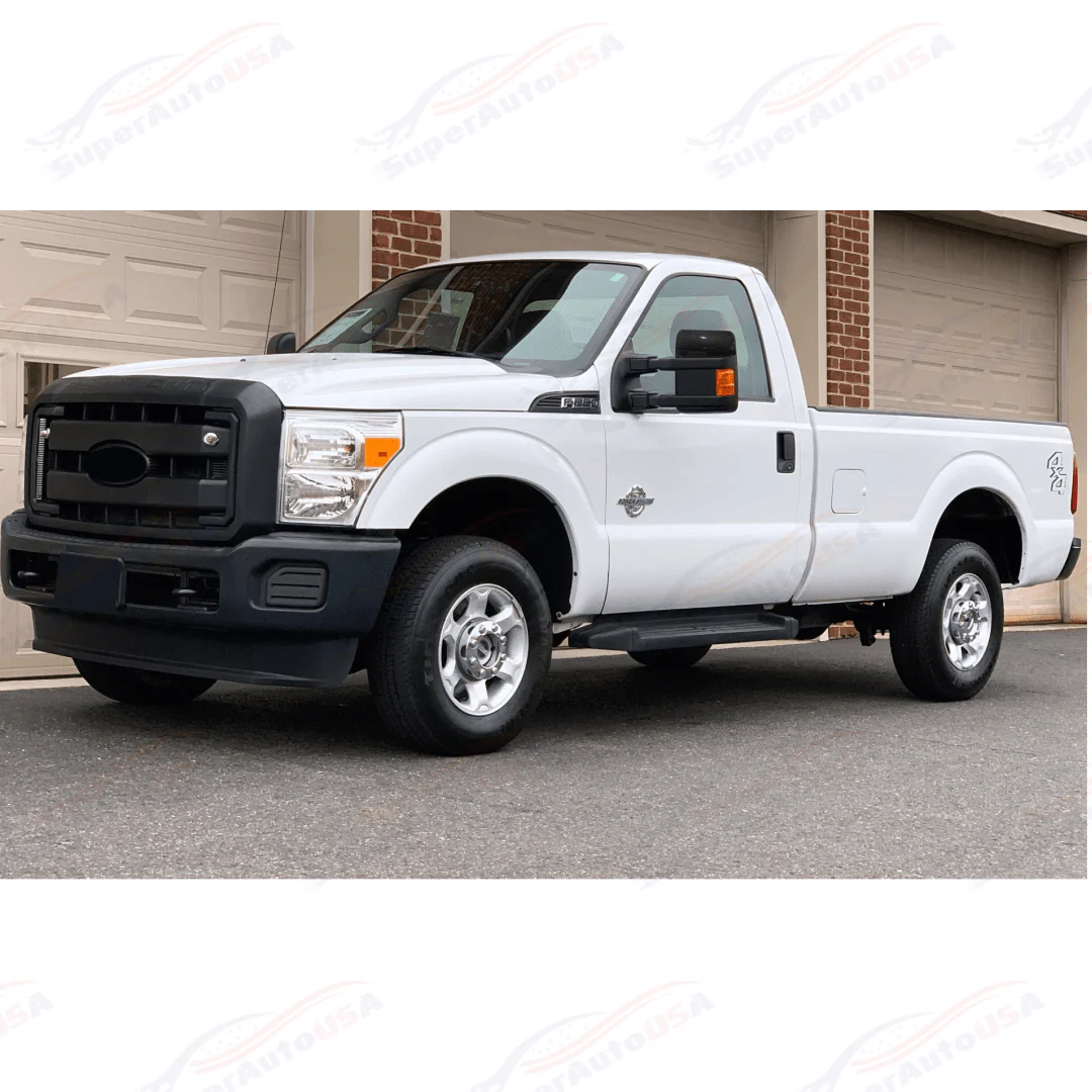 Fits 08-15 Ford F250 F350 F450 Super Duty Carbon Fiber Print Top Half Mirror Cover - Image 5