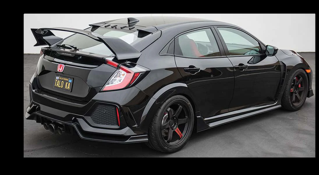 Fits 2017-21 Honda Civic Hatchback Type-R Rear Bumper Lip Conversion Kit - Image 4