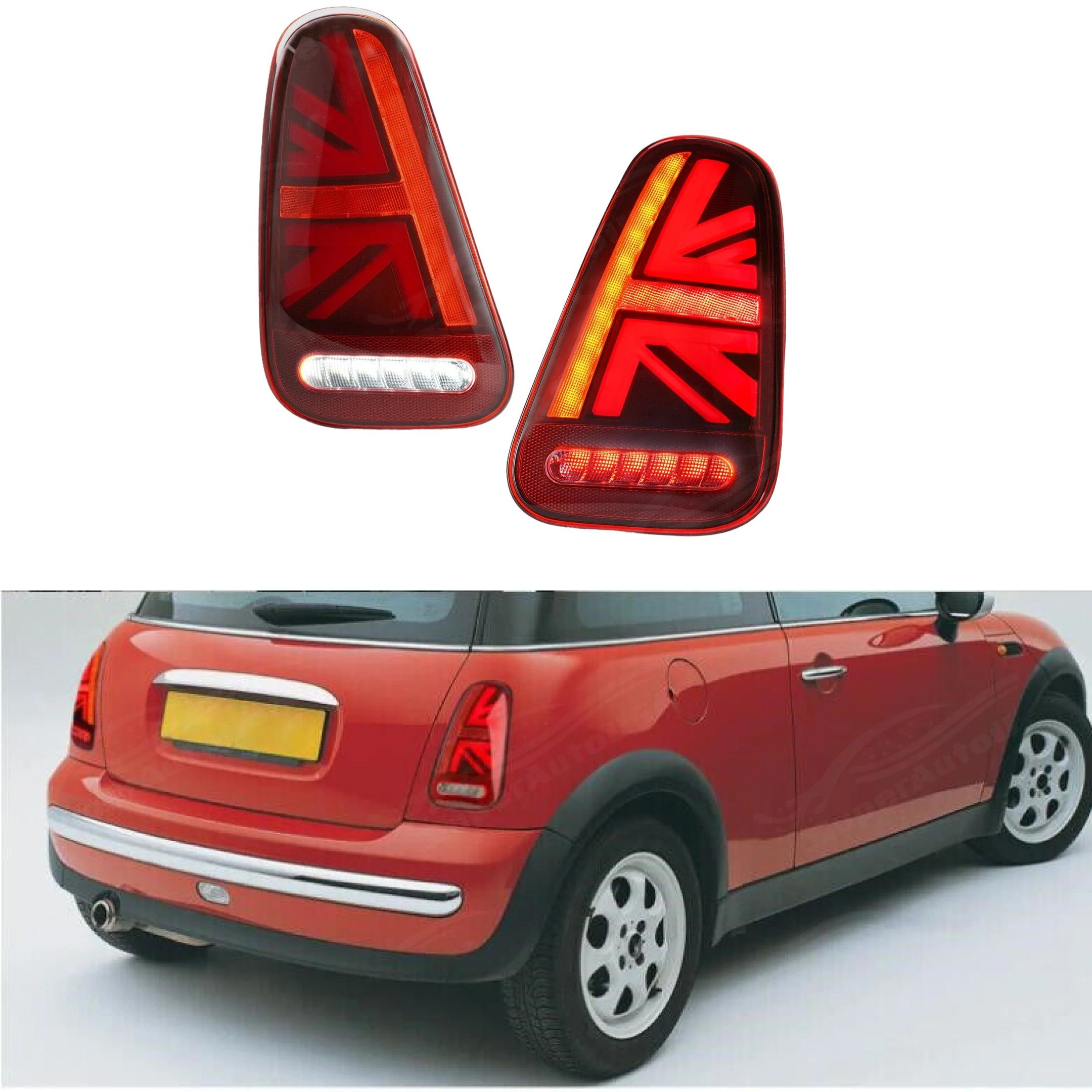 Fits 2001-2006 Mini Cooper R50 R53 LED Tail Light E-Mark Sequential Assembly - Image 12