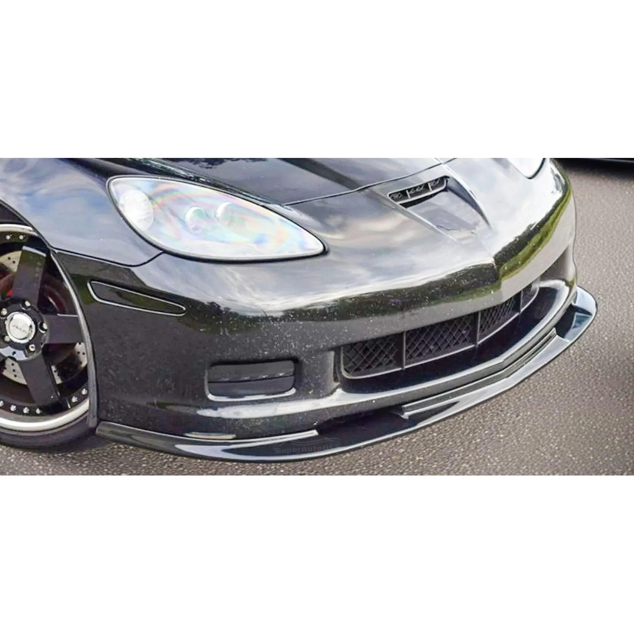 Fits 2005-2013 Chevrolet Corvette C6 ZR1 Style Front Splitter Lip Spoiler - Image 5