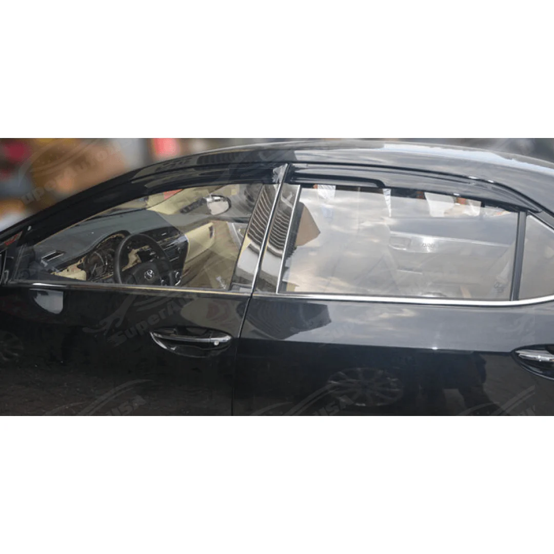 Fits 2009-2014 Acura TSX 3D Mugen Style Window Visors & Rear Roof Spoiler - Image 7