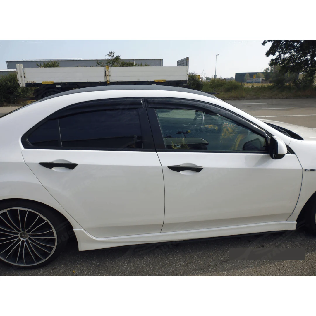 Fits 2009-2014 Acura TSX 3D Mugen Style Window Visors & Rear Roof Spoiler - Image 9
