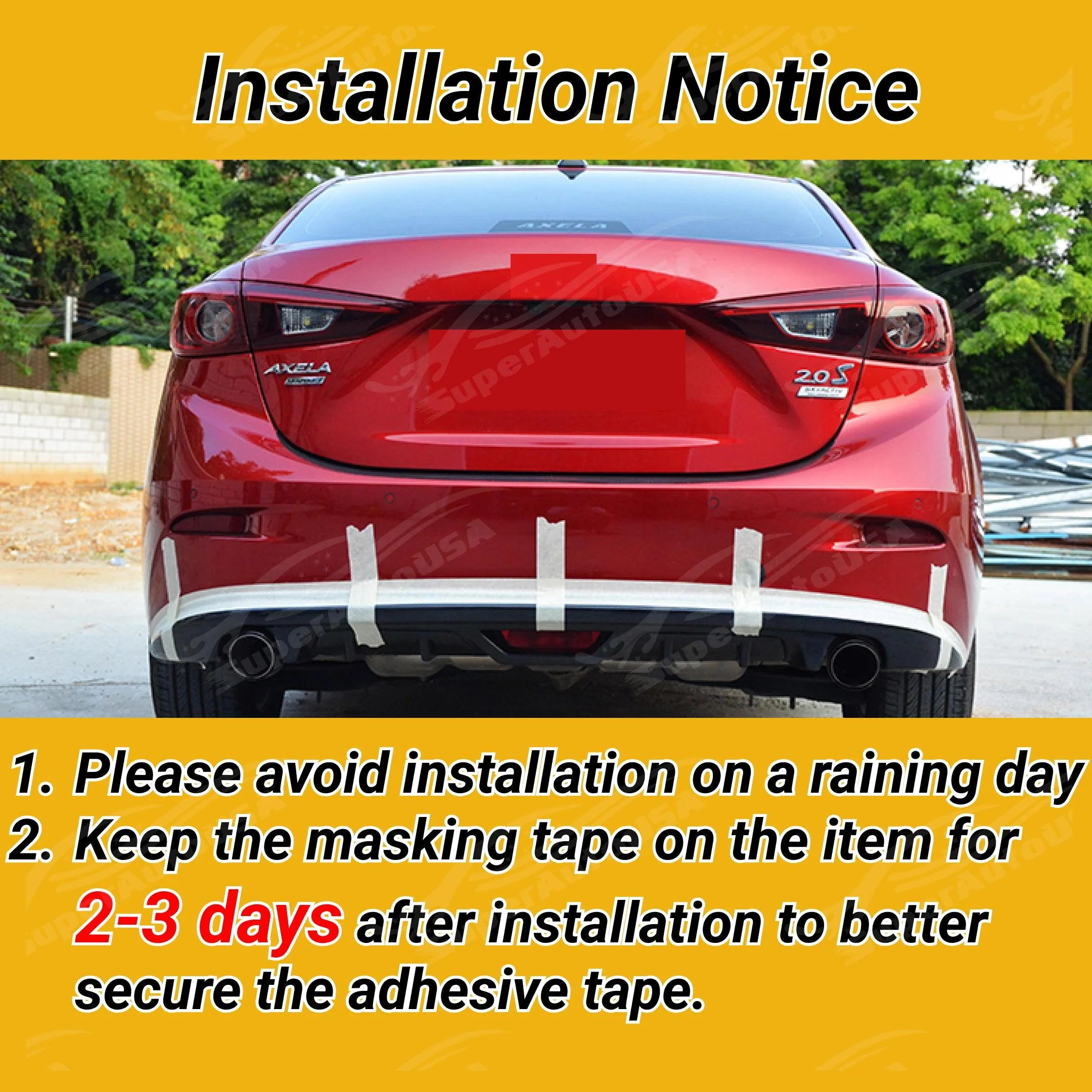 Fits 2012-2018 BMW 3 Series F30 Rear Bumper Quad Exhaust Diffuser with LED Light - Image 10