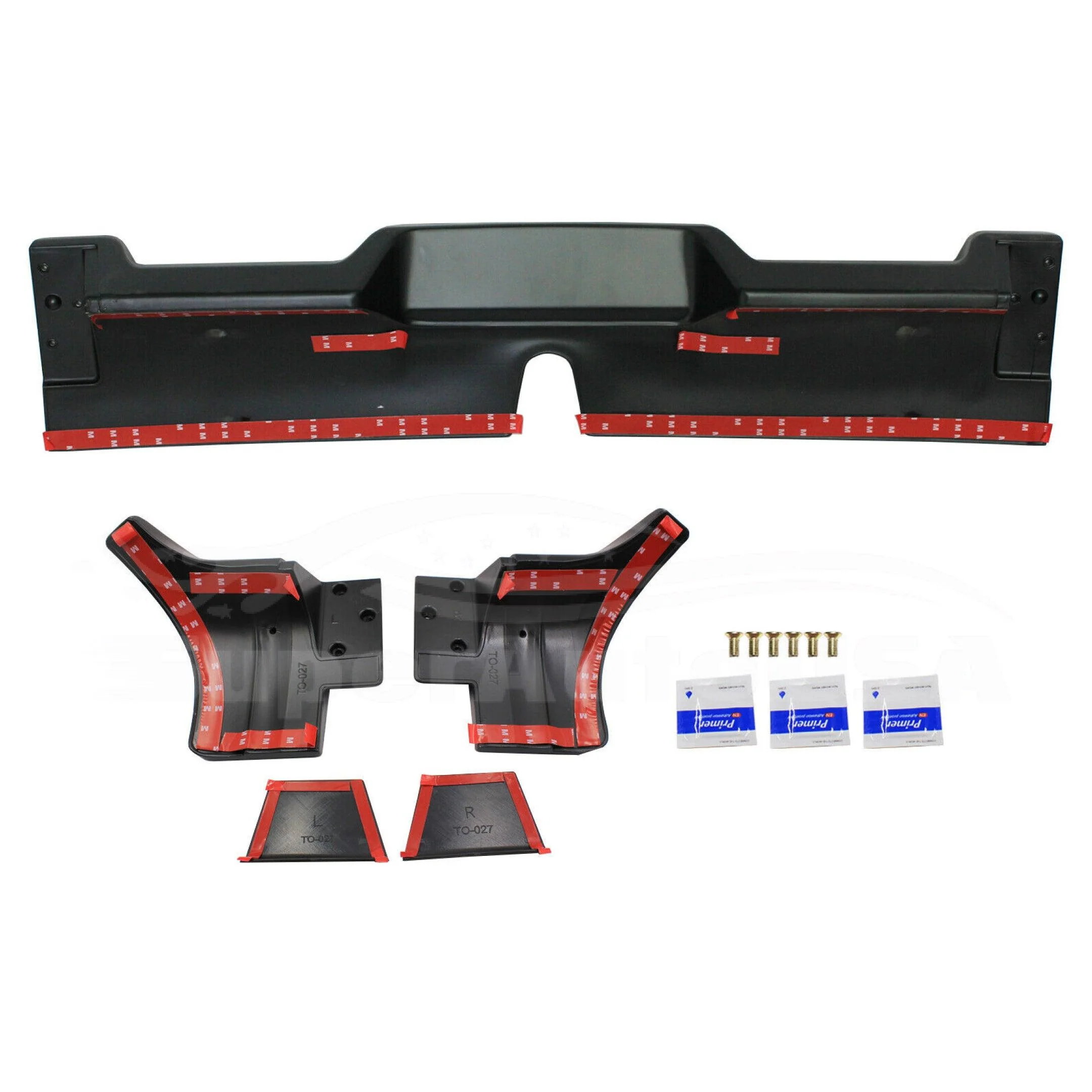 Fits 2014-2017 GMC 1500 Rear Protector Truck Cab Spoiler (Gloss Black) - Image 5