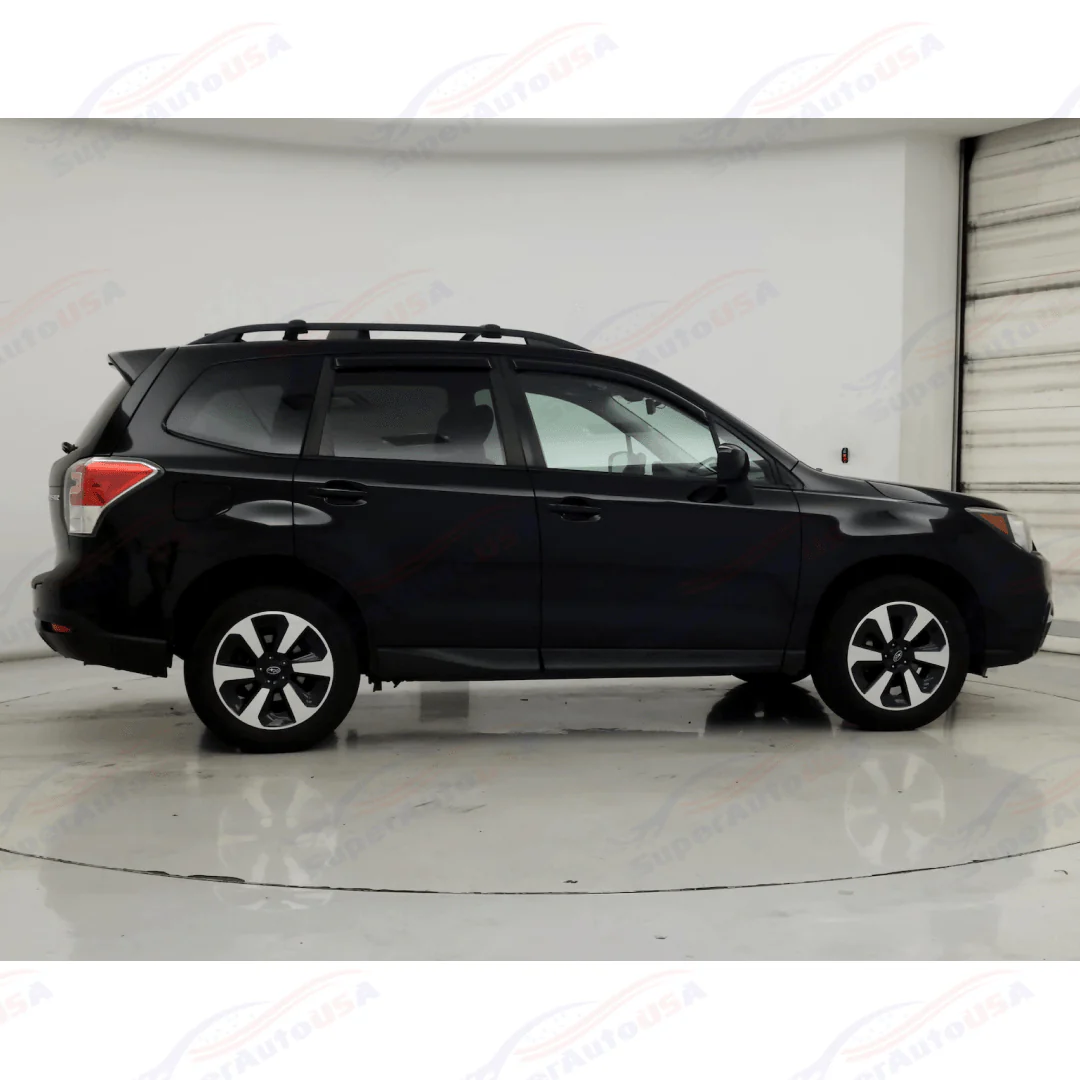 Fits 2014-2018 Subaru Forester Wind Sun Rain Matte Black Rear Roof Spoiler Wing - Image 14