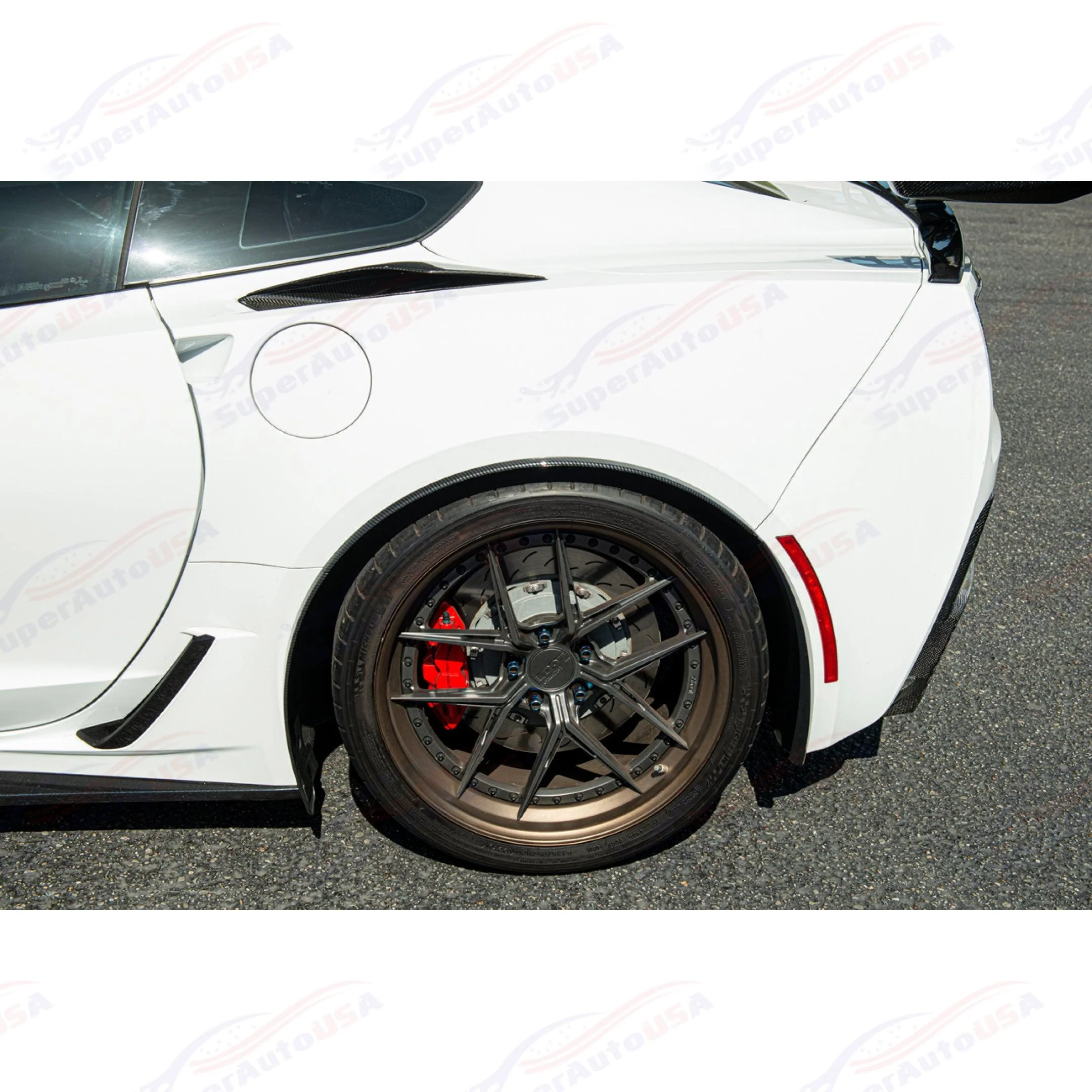 Fits 2014-2019 Chevrolet Corvette Rear Quarter Fender Flare Trim Cover - Image 8