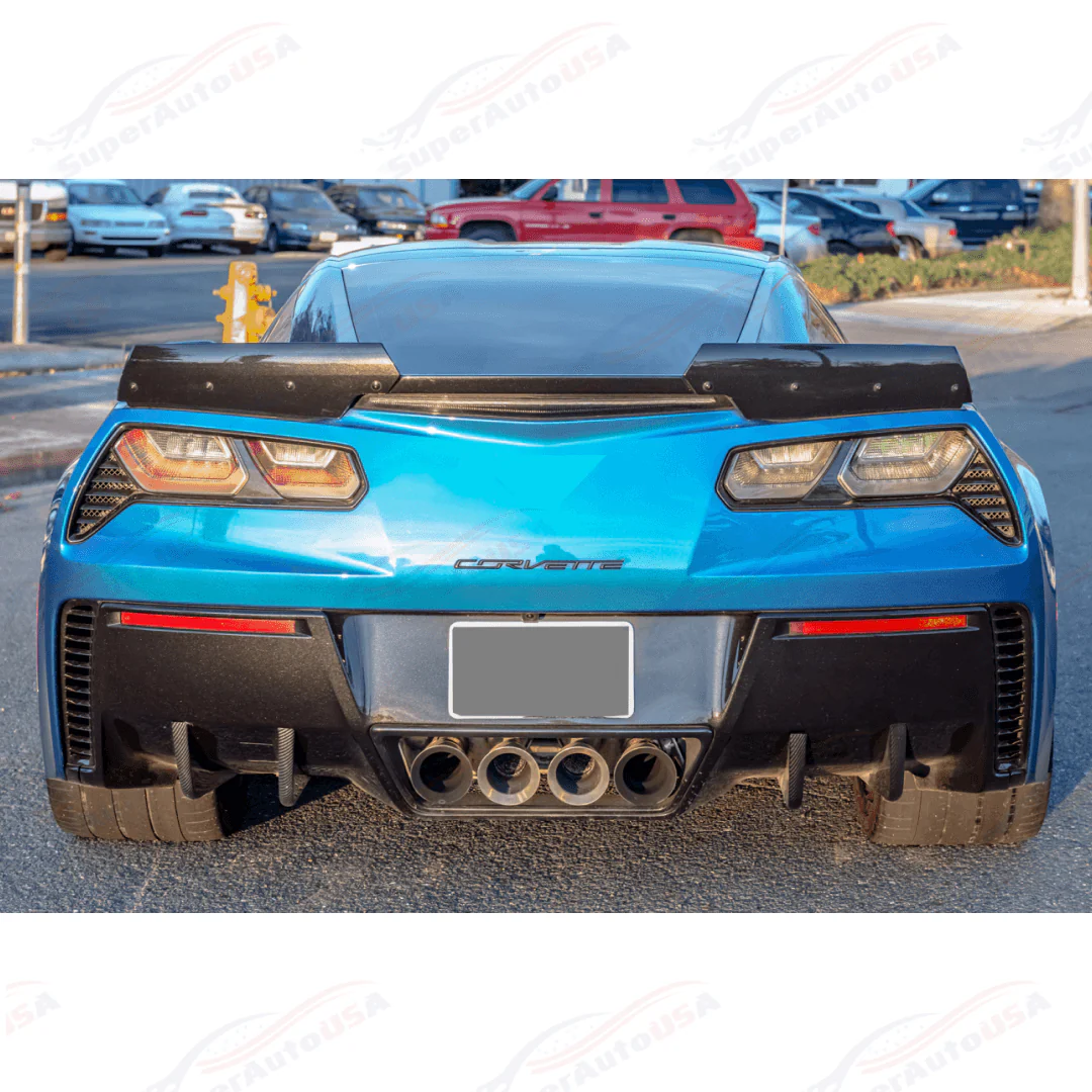 Fits 2014-2019 Corvette C7 Rear Bumper Lower Air Diffuser Fins - Image 15