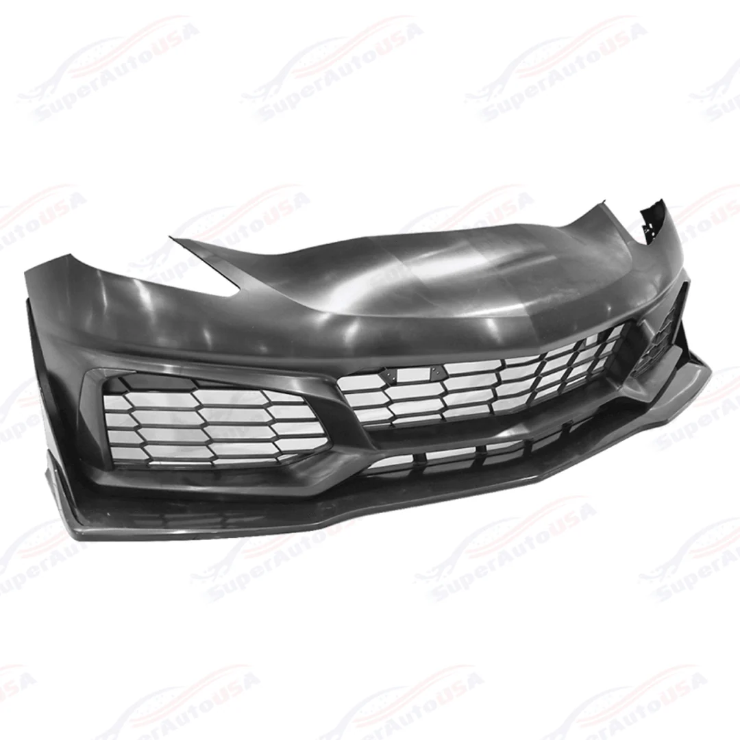 Fits 2014-2019 Corvette C7 ZR1 Style Front Bumper Kit - Image 2