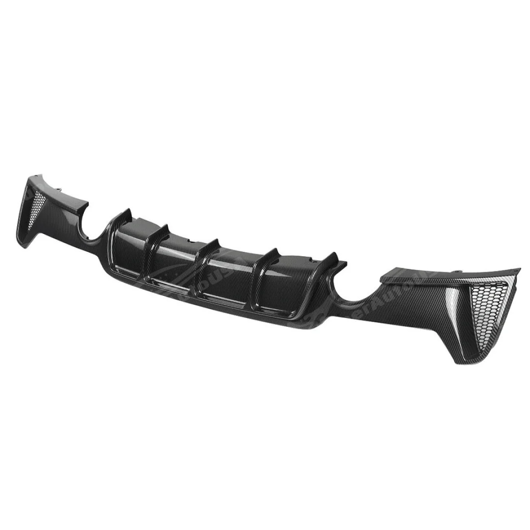 Fits 2014-2020 BMW F32 435i M Sport Duo Exhaust Carbon Fiber Print Rear Diffuser - Image 10